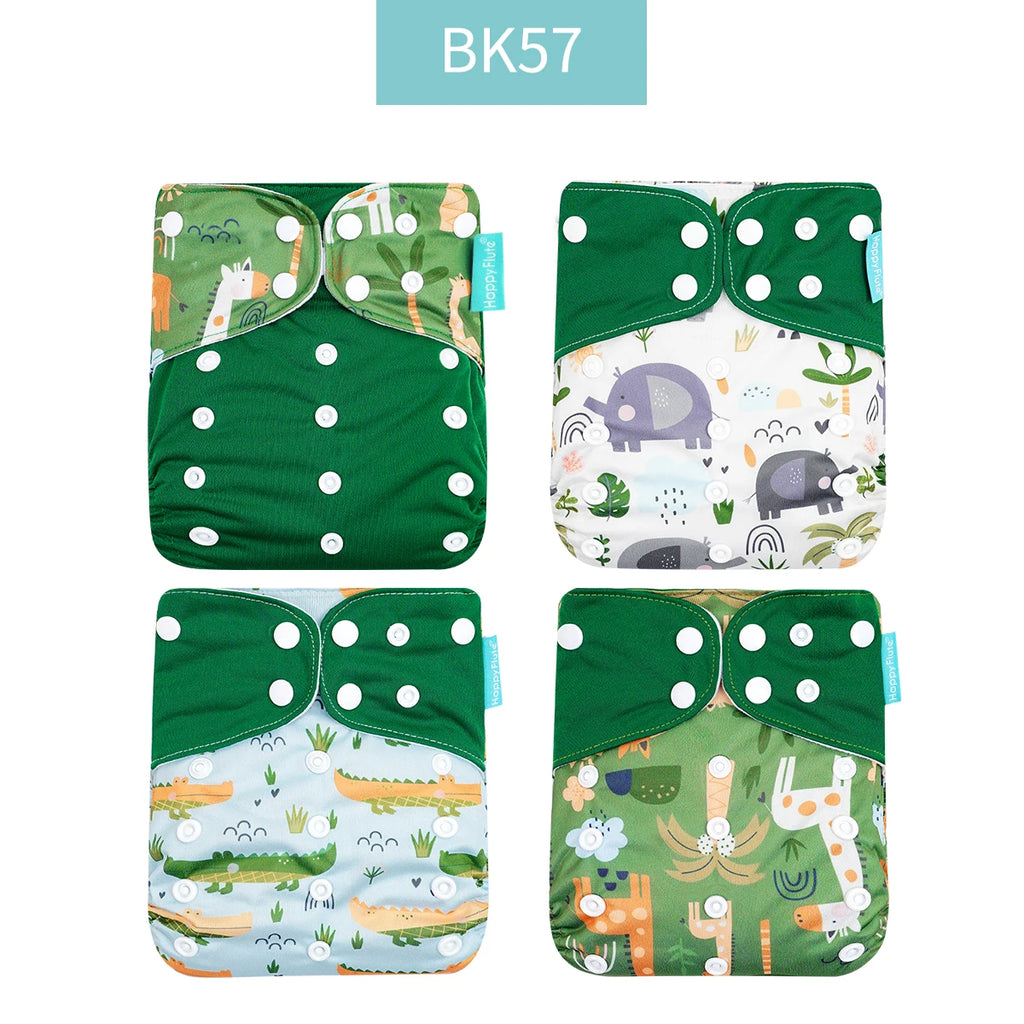 SnugSprout™ Reusable Cloth Diaper Set (4-Pack)