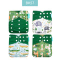 SnugSprout™ Reusable Cloth Diaper Set (4-Pack)