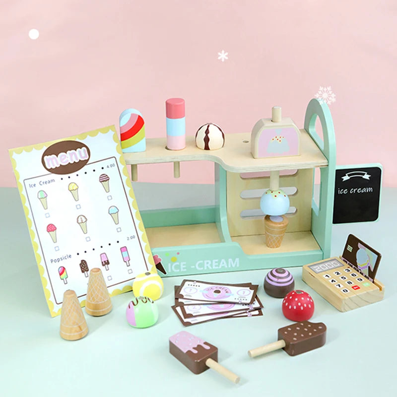 Scoop & Smile™ Wooden Ice Cream Playset