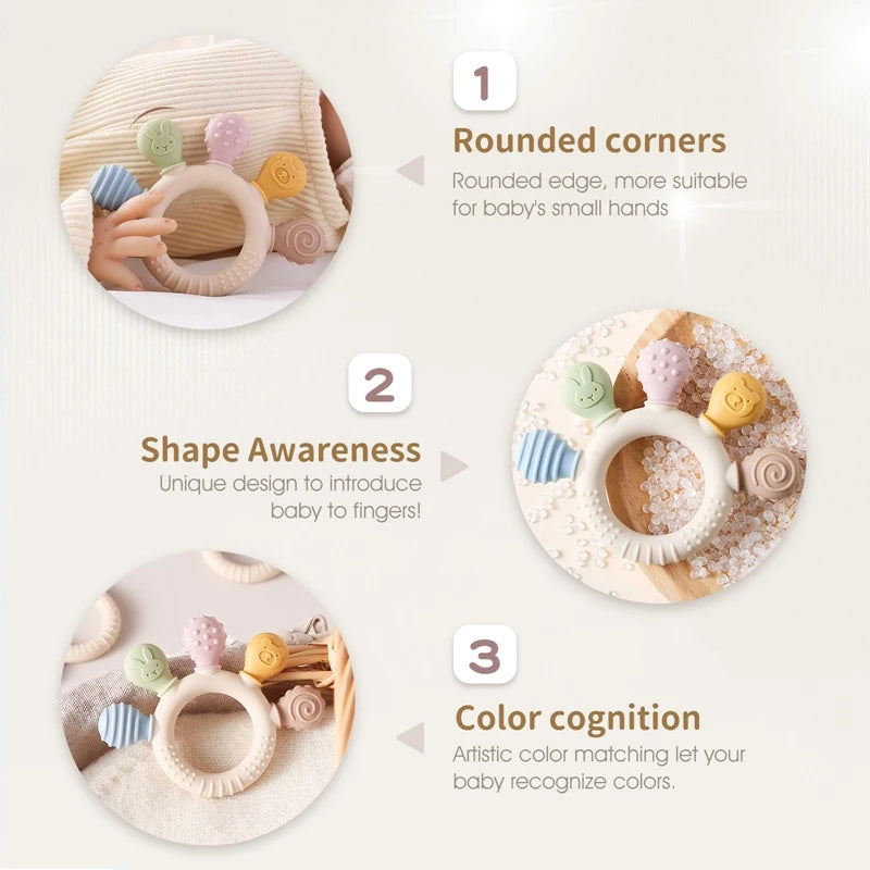 SoftBite™ Silicone Teether Ring
