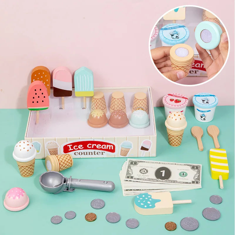 Scoop & Smile™ Wooden Ice Cream Playset