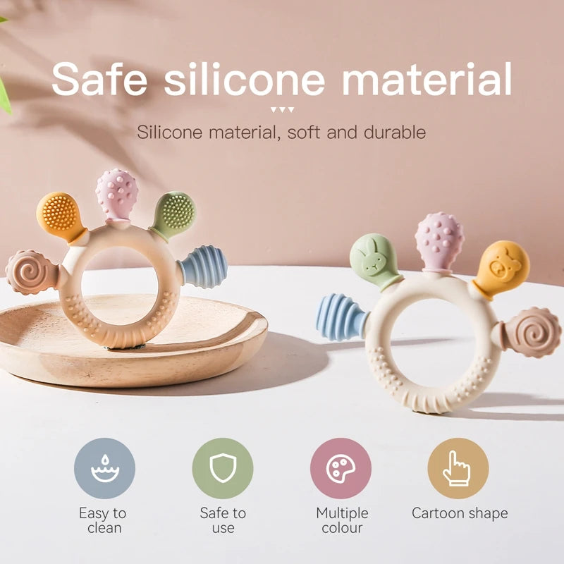 SoftBite™ Silicone Teether Ring