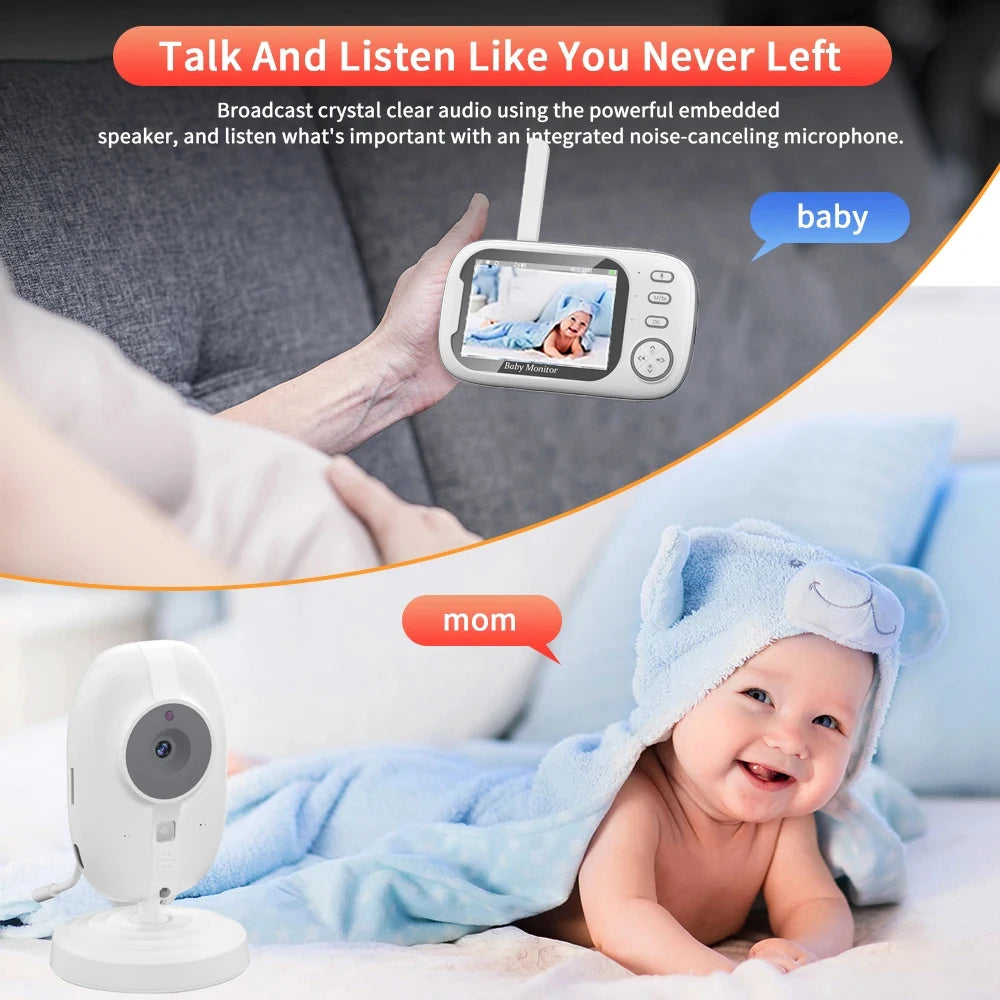 Wireless Baby Monitor with Night Vision & Talk Back