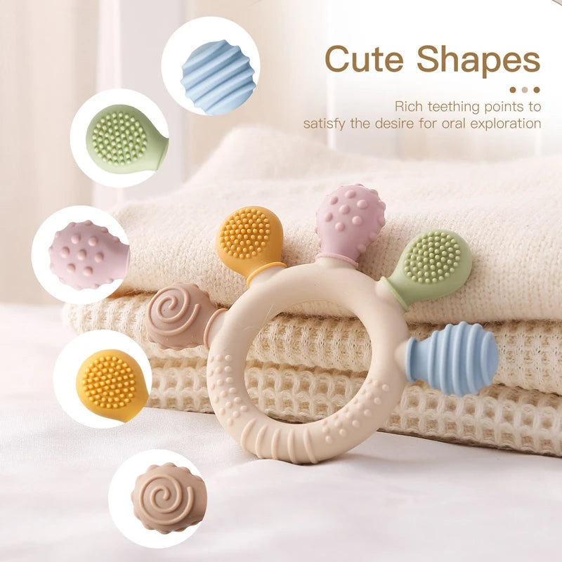 SoftBite™ Silicone Teether Ring