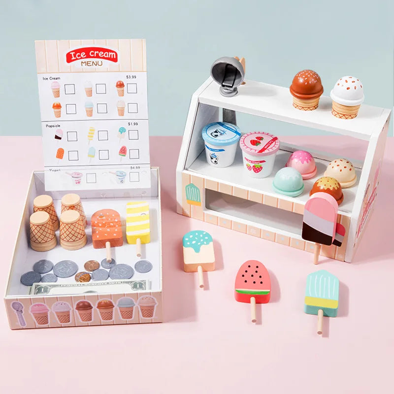 Scoop & Smile™ Wooden Ice Cream Playset