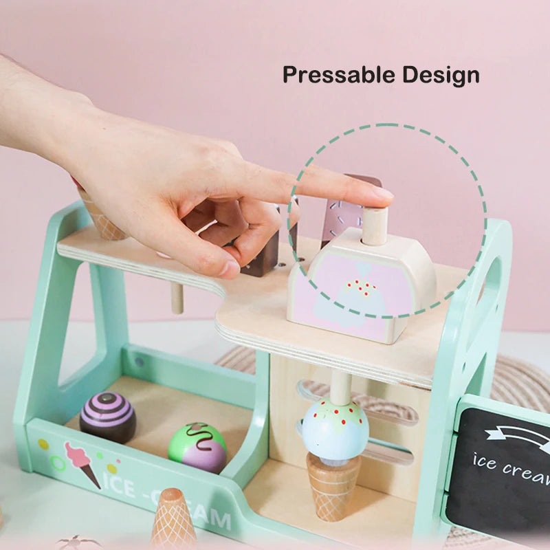 Scoop & Smile™ Wooden Ice Cream Playset